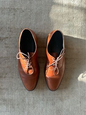 Men's Nisolo Leather Rey Everyday Derby Lace-Up Oxfords in Brown